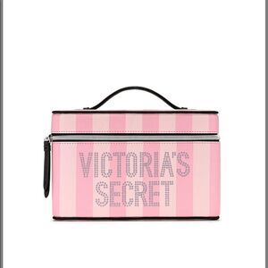 Victoria’s Secret Signature Stripe Vanity Case